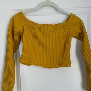 SHEIN Off The Shoulder Crop Top